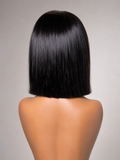 Straight Bob with Closure and Elastic Band (color Black) Desire-Beauty Hair Collections