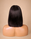 Bob Wig with Closure and Elastic Band (Black Color) Desire-Beauty Hair Collections