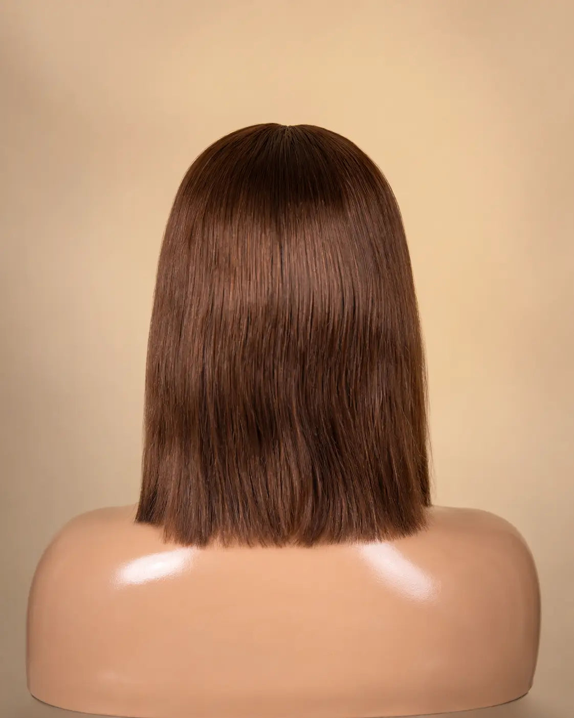 Bob Wig with Closure and Elastic Band (Brown Color) Desire-Beauty Hair Collections