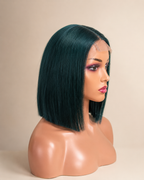 Bob Wig with Closure and Elastic Band (Green Color) Desire-Beauty Hair Collections