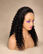 Deep Wave Closure with Elastic Band (Black Color) Desire-Beauty Hair Collections