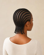 Neat Natural Cornrows  – Protective Natural Hair Braiding Style Desire-Beauty Hair Collections