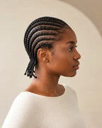Neat Natural Cornrows  – Protective Natural Hair Braiding Style Desire-Beauty Hair Collections