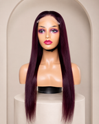 Straight with Closure and Elastic Band (T1B/99J Color)