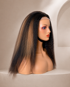 Yanky Straight with Closure and Elastic Band - (1B/30 Color) Desire-Beauty Hair Collections