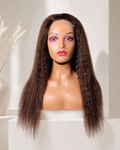 Yanky Straight with Closure and Elastic Band - (4/Brown Color) Desire-Beauty Hair Collections