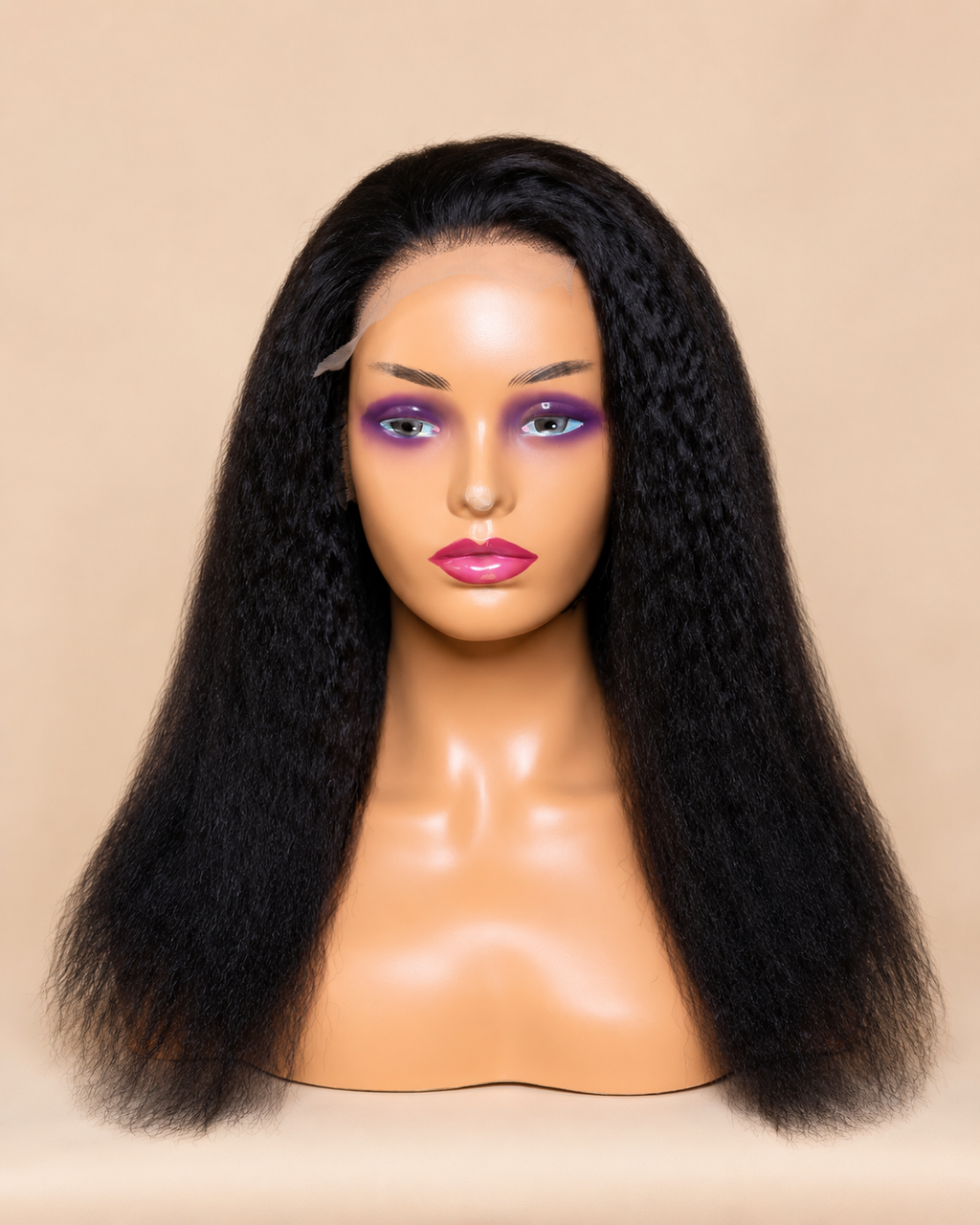Yanky Straight with Closure and Elastic Band - (Black Color) Desire-Beauty Hair Collections